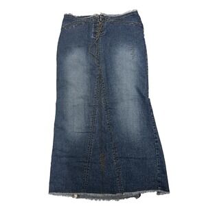 U.S. Polo Assn. Jean Skirt Size 13/14 - Classic, Y2K, Casual- Lace Closing
